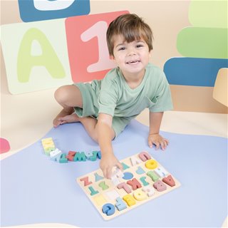 Wooden alphabet puzzle - letters A till Z